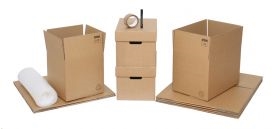 Moving Kits / Packs with Cardboard Moving Boxes and Packing Accessories