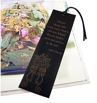 Quality Leather Flower Bookmark - Flowers for the Soul