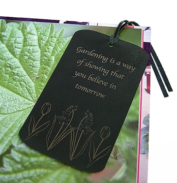 Quality Leather Bookmark - Believe in Tomorrow 