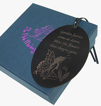 Quality Leather Fairy Bookmark - Garden Fairy 