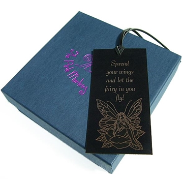 Leather Fairy Bookmark - Spread Your Wings Fairy