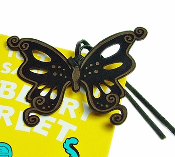 Leather Bookmark - Butterfly