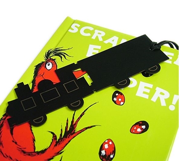 Leather Children's Bookmark - Steam Train Engine