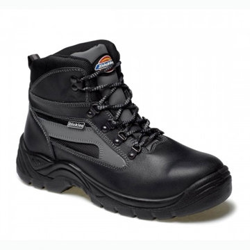 Dickies Severn S3 Black Leather Unisex Hiker Style Safety Work Boots