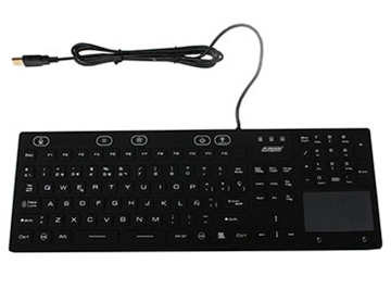 Waterproof Keyboard With Touchpad