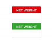 Write On Net Weight Labels 