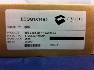 Cyan Technology ECOG1X14B5 Low Power Microcontroller 