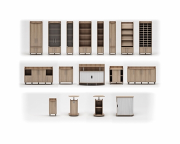 Storage for office documents and employee belongings