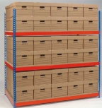 Archive Storage Racking with Boxes