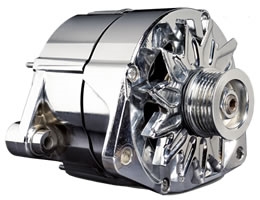 Highly polished chrome starter motors