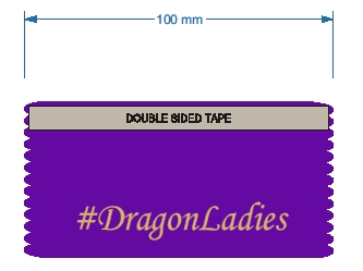 Conference ribbons - purple - dragon ladies