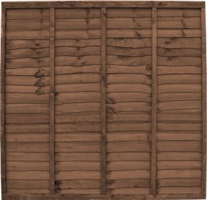 WANEYEDGE FENCE PANELS - BROWN