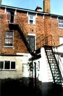 Fire escape stairs repaired