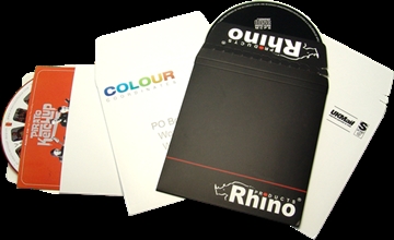 Printed card CD and DVD mailers