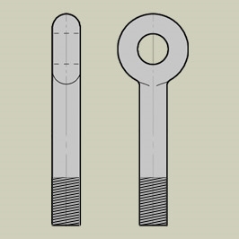 Shackle Eyebolts - Curved Sides