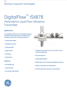 DigitalFlow ISX878 Panametrics Liquid Flow Ultrasonic Transmitter