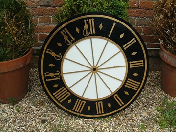Medieval style dial design clocks