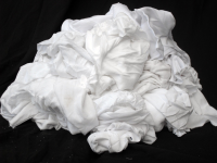 White Cotton Stockinette (Hosiery) Wipes 10kg