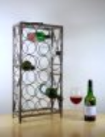 18 Bottle metal wine rack