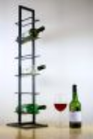 6 bottle free standing wine rack