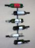 6 bottle wall mounted wine rack