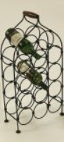 Fourteen bottle iron wine rack