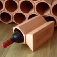 Terracotta wine rack key stone 12 pack