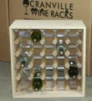 Wine Rack Cube - 25 Spaces -Pine