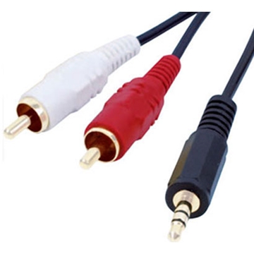 3.5mm jack to double phono lead