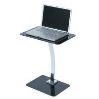 Laptop Stand with Black Glass