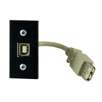 USB-B Module with Tail in Black