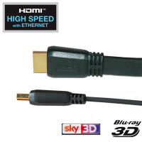 HDMI Flat Cable with Ethernet 0.7m