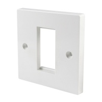 Single Module White Faceplate