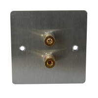 Speaker Plate with 2 Gold Posts on BSS