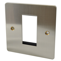 Single Module Faceplate in Steel