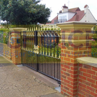 Electronic Operated Wrought Iron Gates in Sheffield
