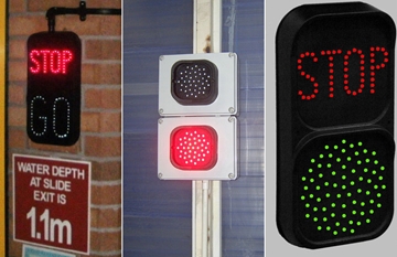 Water Slide Traffic Light Sensors