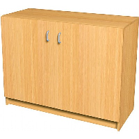 1000mm High Wooden Storage Cupboard with coloured doors