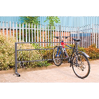 Traditional Twin Level Bike Rack for 6 or 8 Bikes