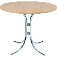 Bistro Table with Chrome Frame