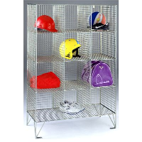 Personal Effects Wire Mesh Lockers with 12 Compartments