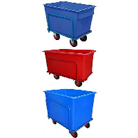 Steel Chassis Plastic Container Trucks