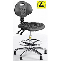 Easy Wipe ESD High Chairs on Glides