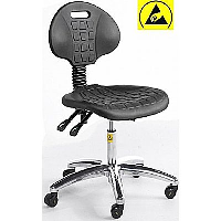 Easy Wipe ESD Work Chairs on Castors