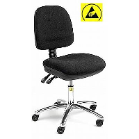 ESD Operators Chair in Fabric or Easy Wipe