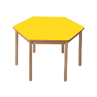 Hexagonal Wooden Classroom Tables