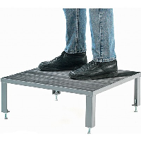 Steel Work Platforms with Ribbed Rubber Platforms