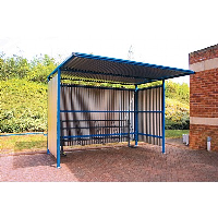 Traditional Cycle Shelters with Solid Sides