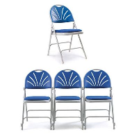 Deluxe Comfort Folding Chairs Pack of 4