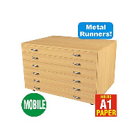 A1 Plan Chest Mobile with 6 Drawers